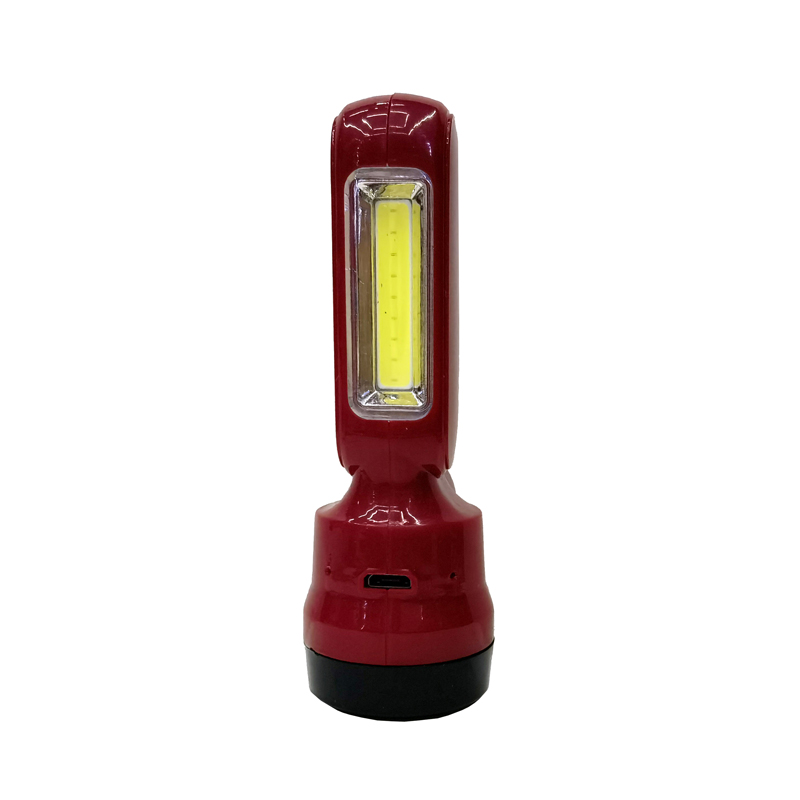 8672USB rechargeable plastic flashlight, strong light flashlight, side light COB household flashlight, outdoor hand-held portable mini lighting flashlight Application Scenario