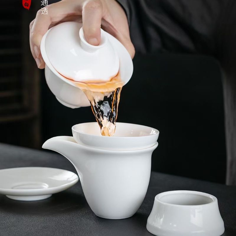 High-end home and office reception ceramic tea set, Red pine Craft Pottery Li Family 003 Item Picture