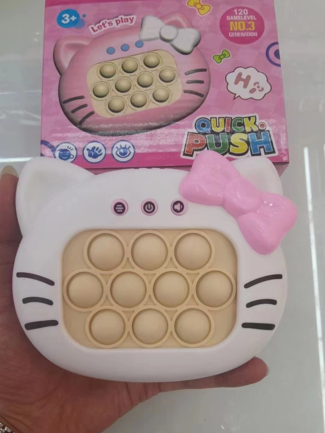 Douyin Rat Extermination Pioneer, KT Cat Press Press Game Machine, Speed Push Challenge, Whack-a-Mole Game Machine, Educational toys, parent-child interaction details Picture