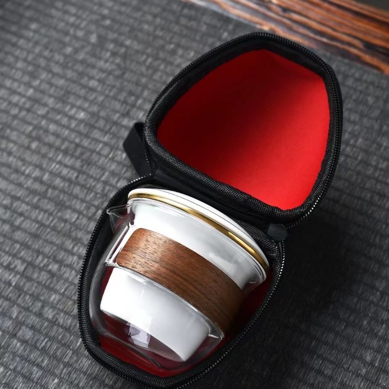 Sheep Fat Jade Travel Tea Set, Quick Guest Cup, Tao Li Family 025 Item Picture