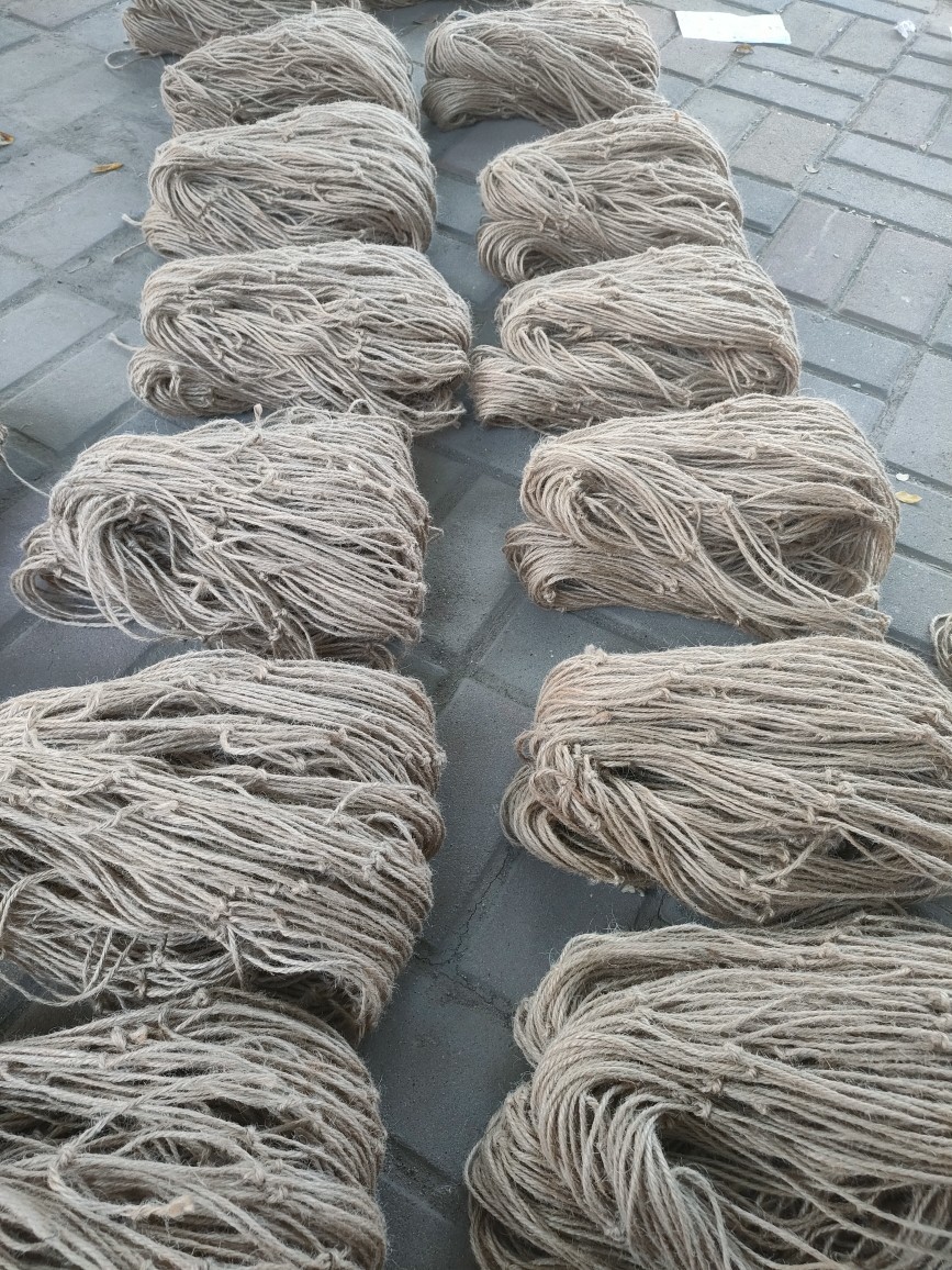 外贸直供源头厂家植物攀爬网麻绳网方孔麻绳网，2MM绳粗2米X5米图
