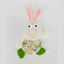 跨境新款复活节兔子花环家庭装饰道具复活节礼品复活节挂饰