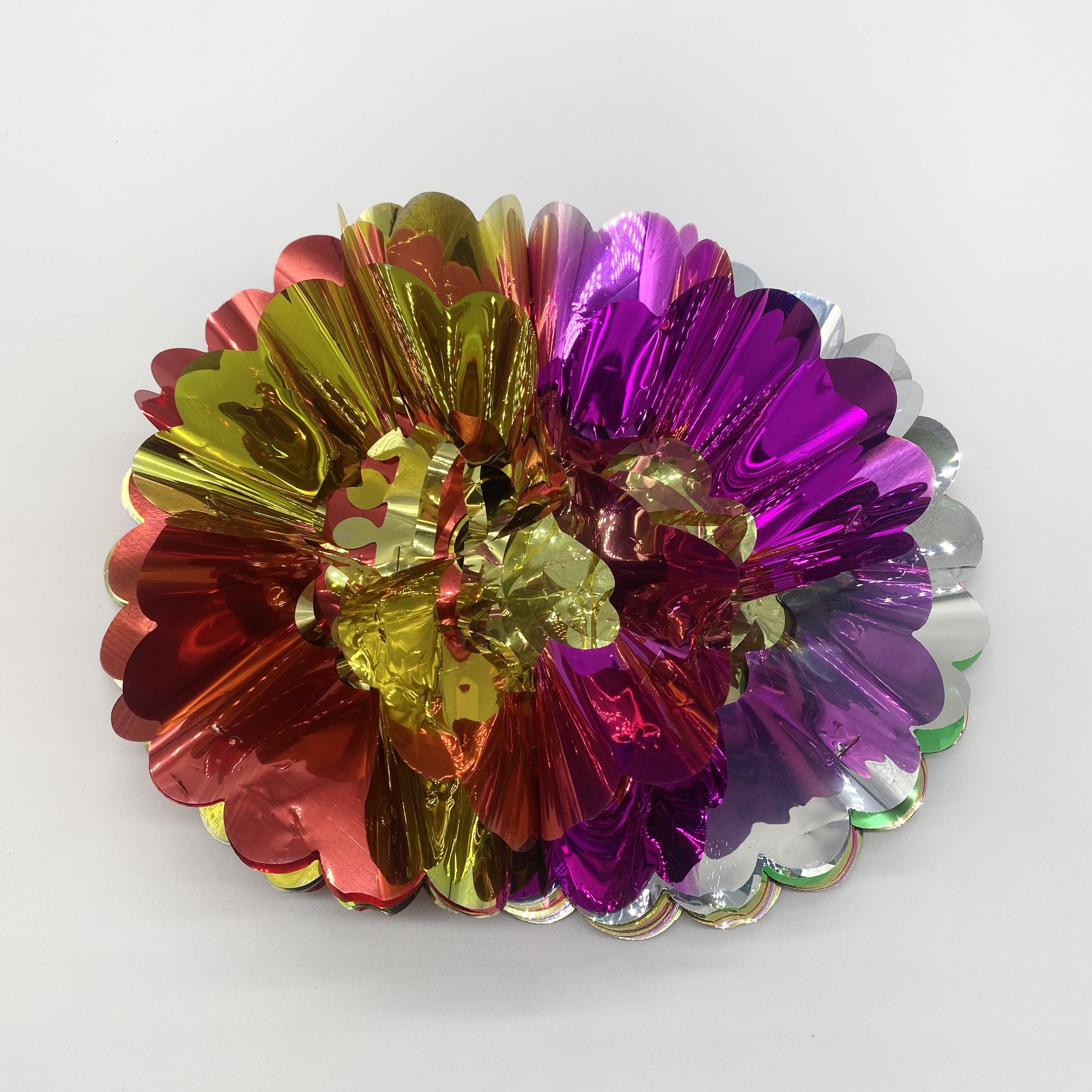 拉花白底实物图