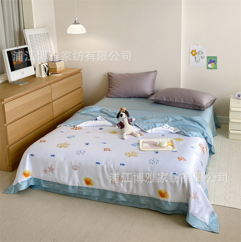High-quality 2022 new Cool Summer 60-piece Austrian Lenzing Tencel Cool Summer Quilt for Children with Air conditioning Item Picture