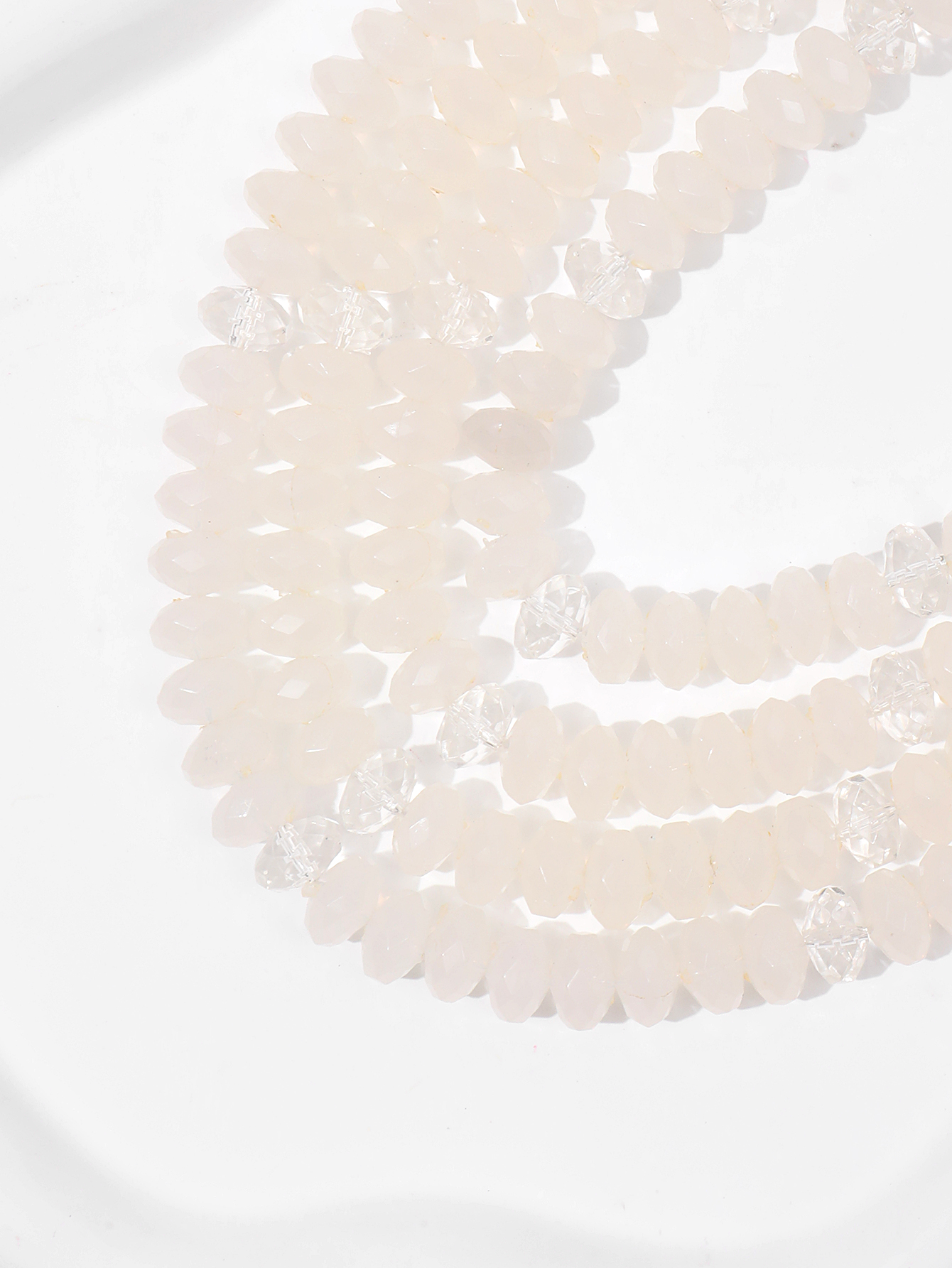 European and American fashion accessories street style popular and mass-market necklaces, handcrafted multi-layered beaded necklaces for women Specification image