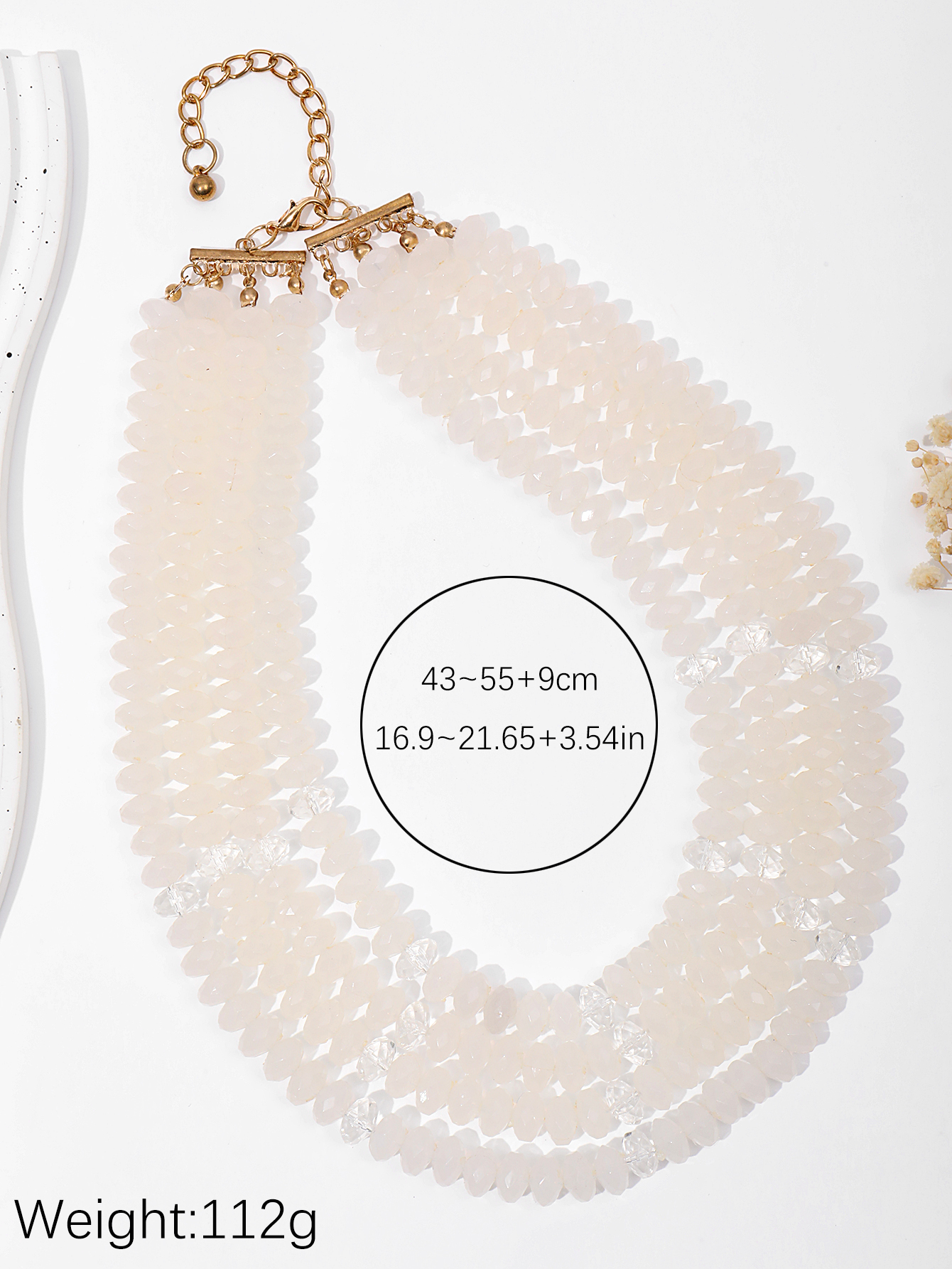 European and American fashion accessories street style popular and mass-market necklaces, handcrafted multi-layered beaded necklaces for women