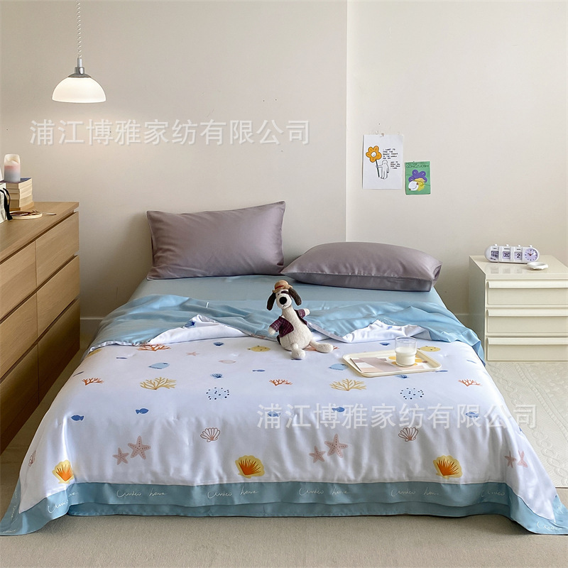 High-quality 2022 new Cool Summer 60-piece Austrian Lenzing Tencel Cool Summer Quilt for Children with Air conditioning Specification image
