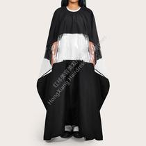 Hair cutting Hair color hair wrap Black center transparent barber's hair wrap anti-stick hair cape hair wrap mobile phone wrap