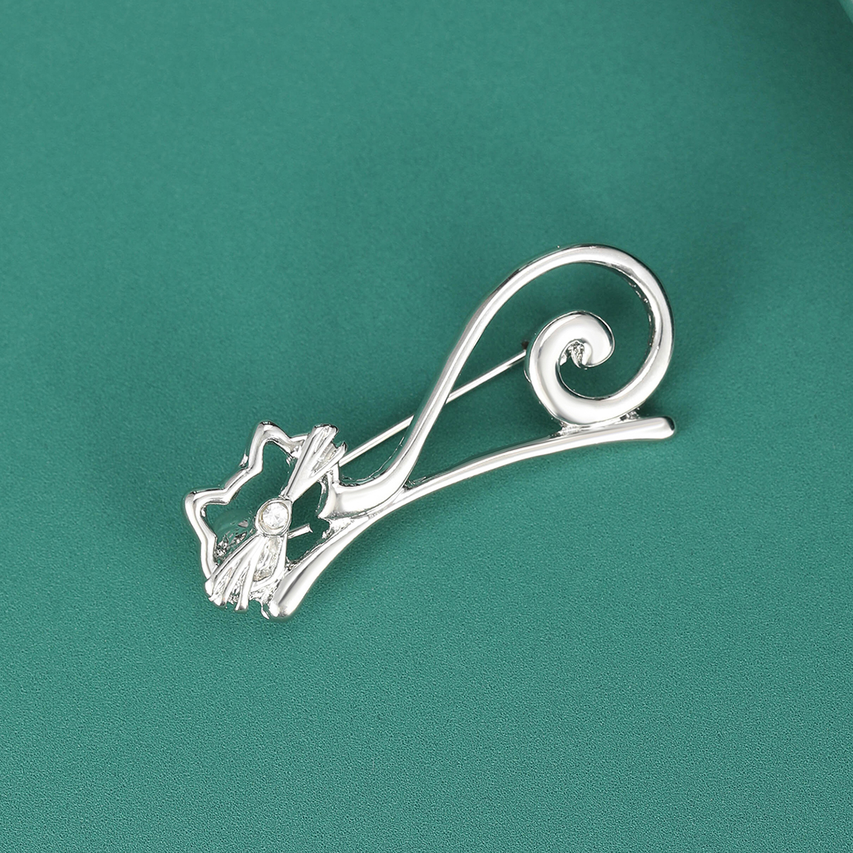 Ziyang Accessories 2023 New Korean Style Sweet and Cool ins Cold Style brooch Enamel Oil Cat brooch, unique and niche design sense, factory direct sales Specification image