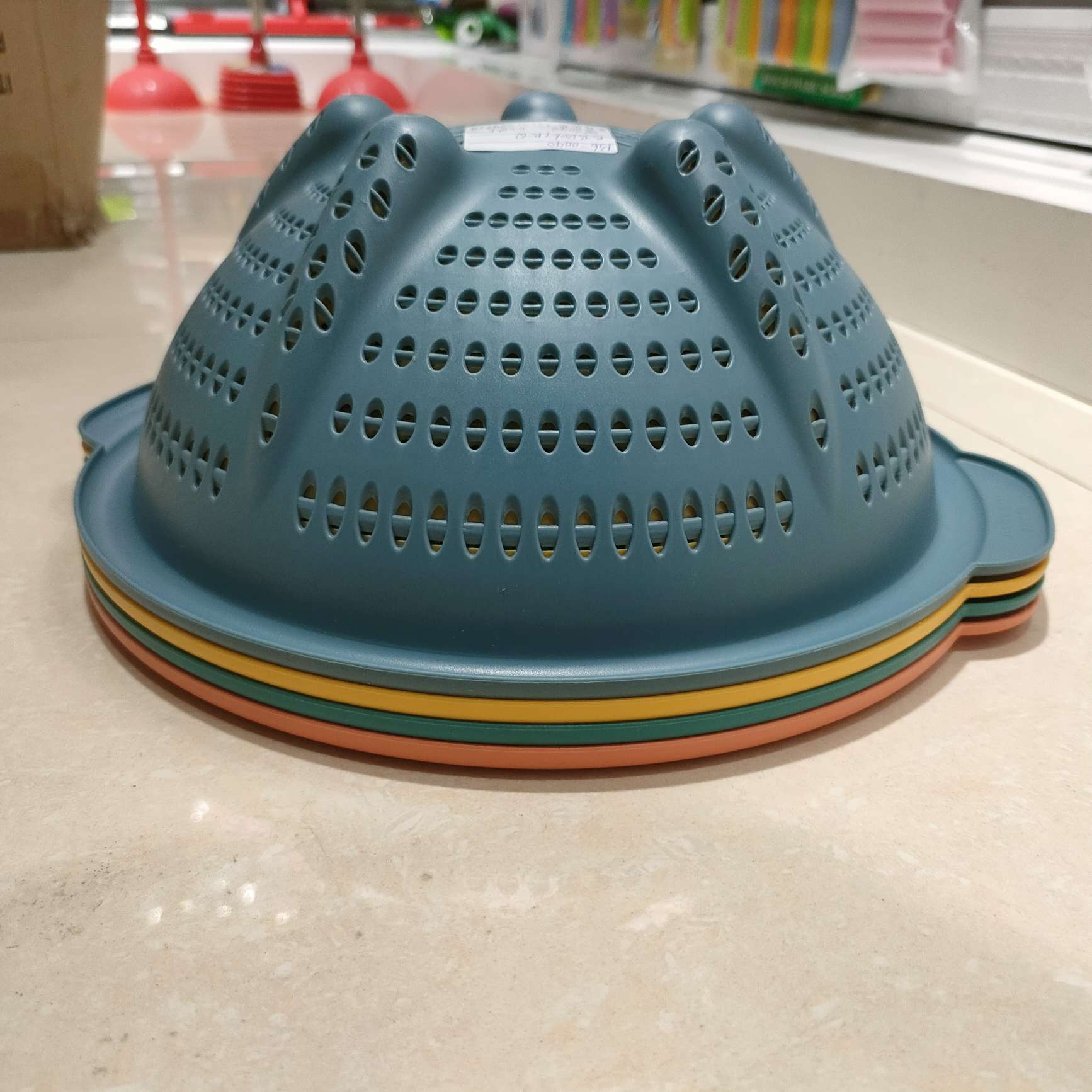 Kitchen plastic rice-washing, rice-washing, sieving, fruit basket, vegetable basket, fruit basket, washing fruit basket, washing vegetable basin, fruit basin, vegetable basket, washing rice basket details Picture