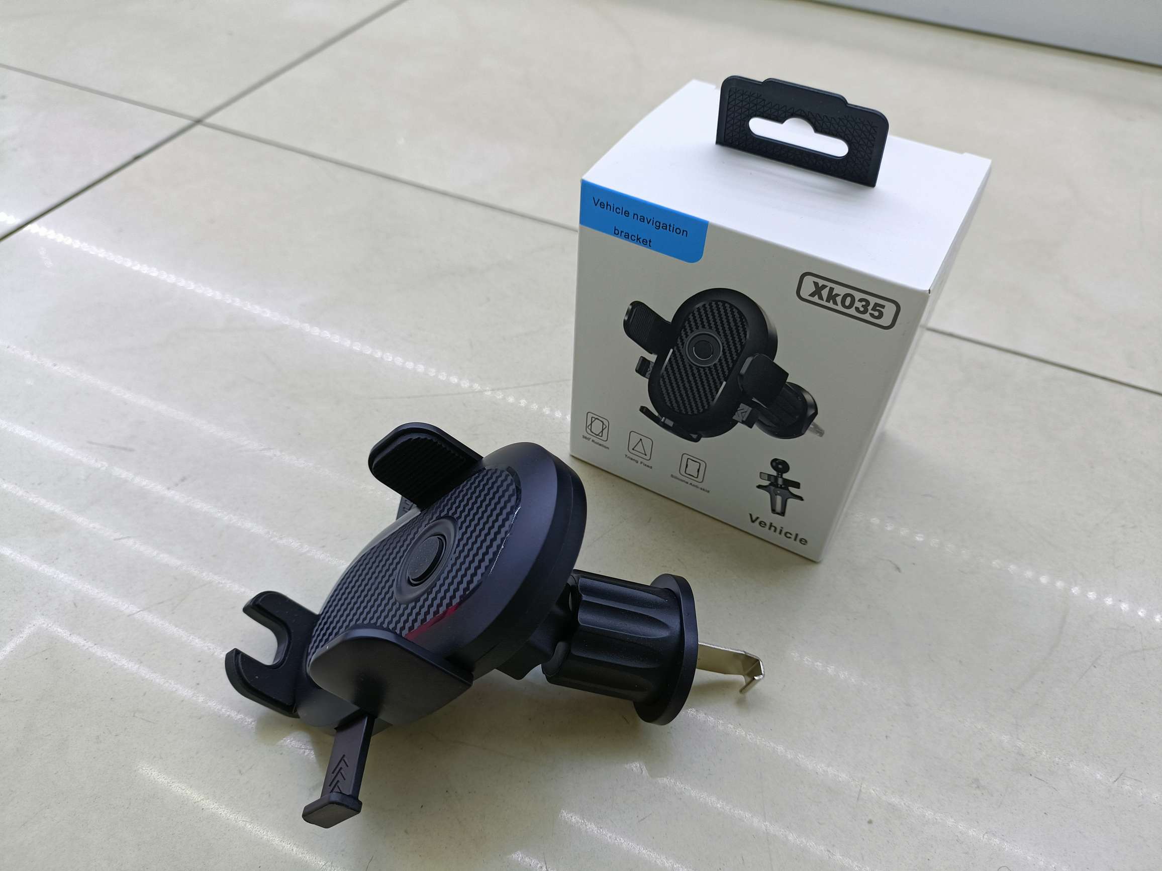 亚克力拉丝纹/条纹自动锁夹头/碳纤维自动锁夹头出/拉丝纹夹头出风口倒钩支架 出风口车载手机支架 出风口支架详情图17