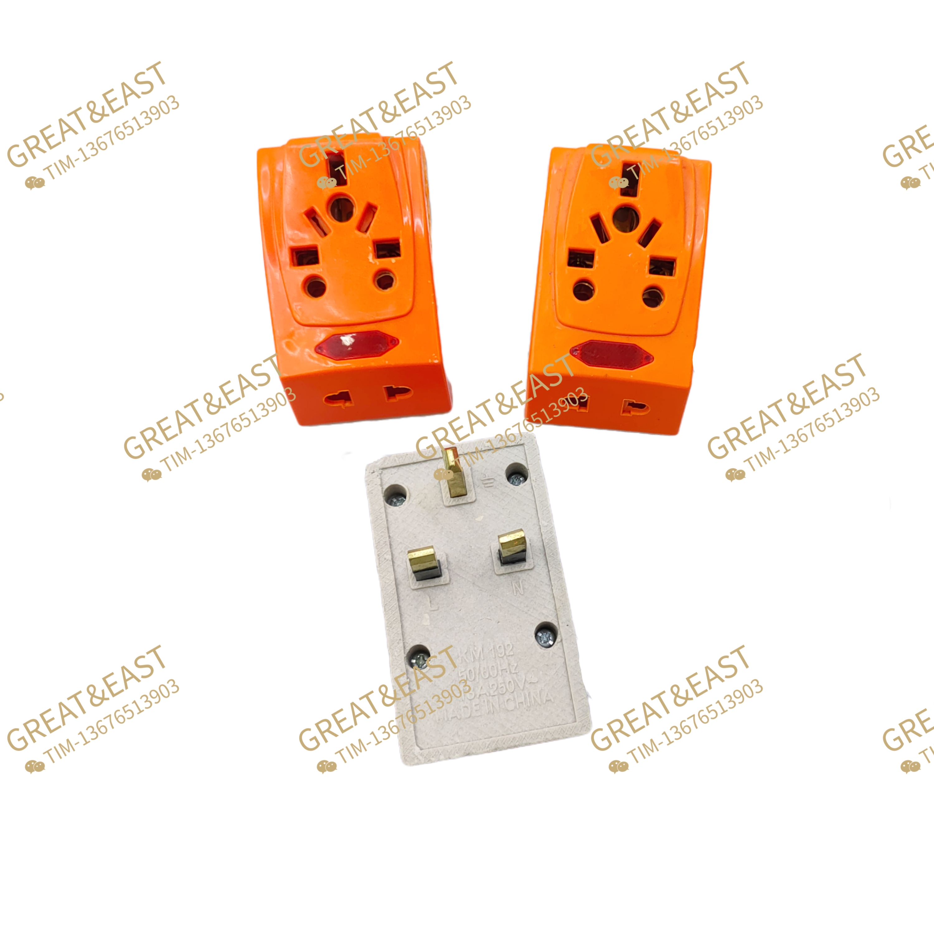 British plastic + ceramic conversion plug for electrical products details Picture