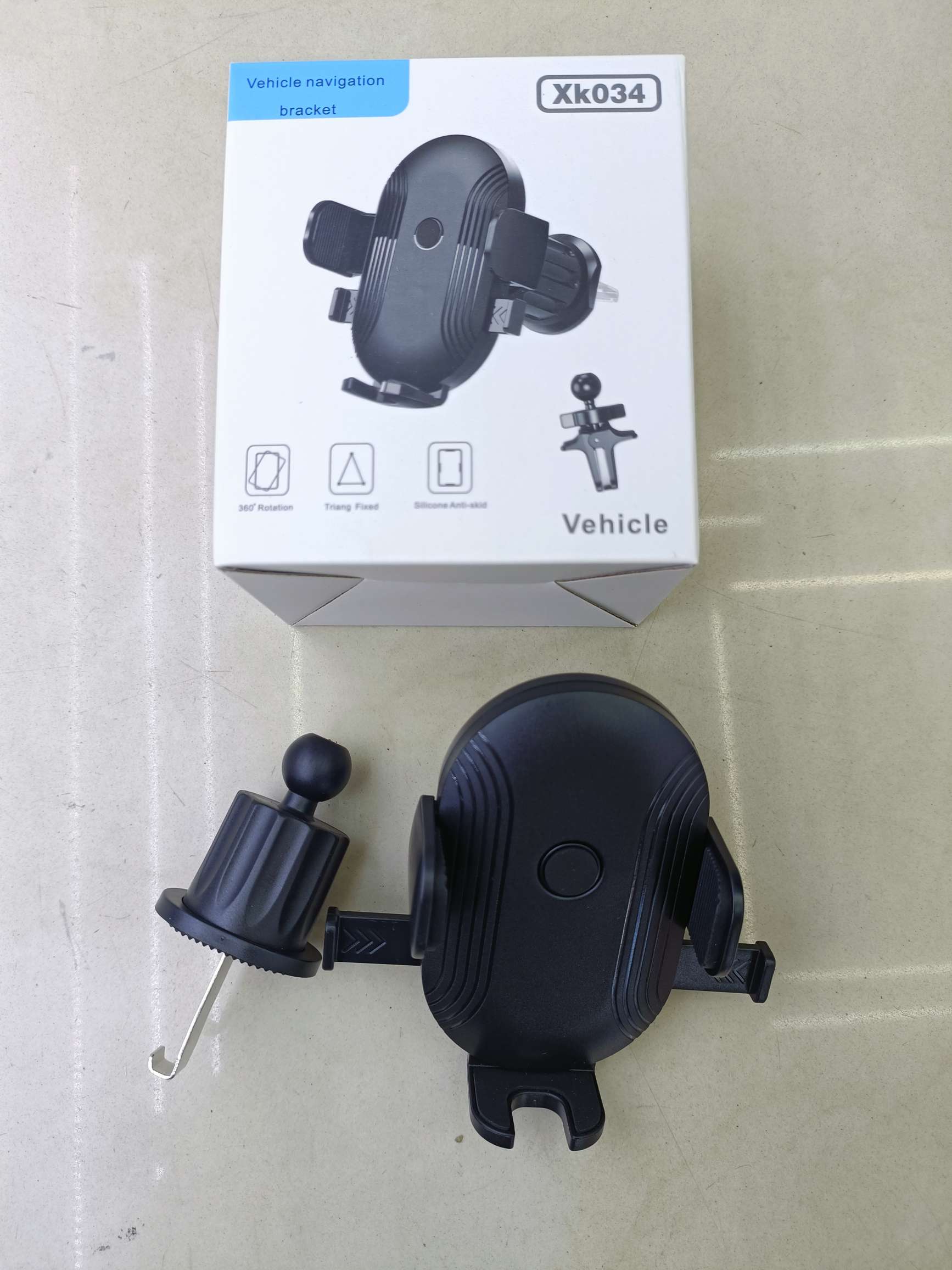 亚克力拉丝纹/条纹自动锁夹头/碳纤维自动锁夹头出/拉丝纹夹头出风口倒钩支架 出风口车载手机支架 出风口支架详情图8