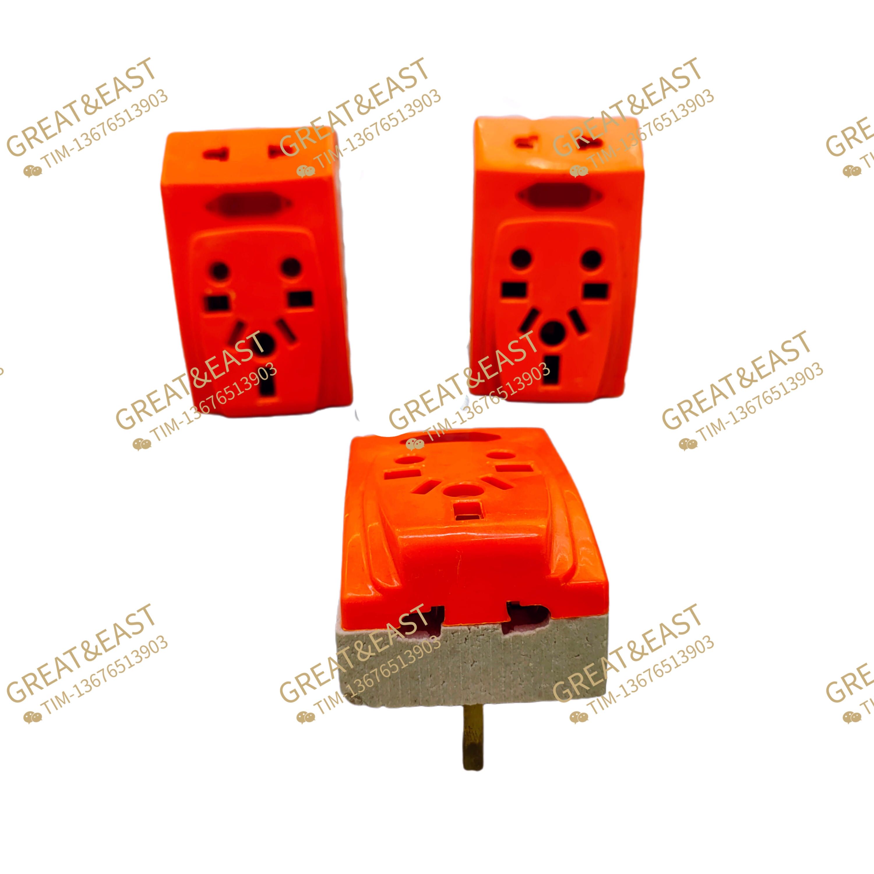 British plastic + ceramic conversion plug for electrical products Item Picture