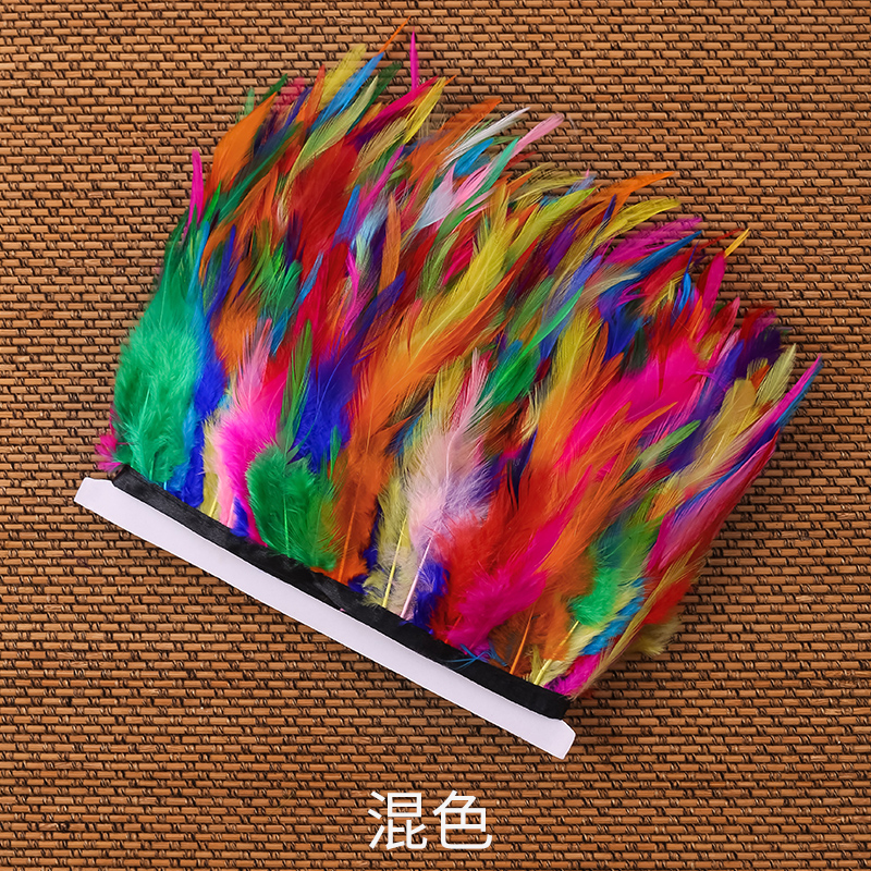 大飘布边精致羽毛制品DIY手工羽毛演绎装饰材料家具装饰材料