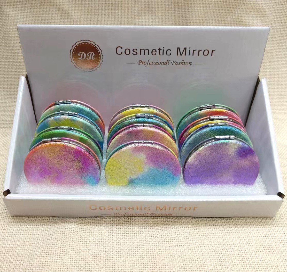 化妆镜白底实物图