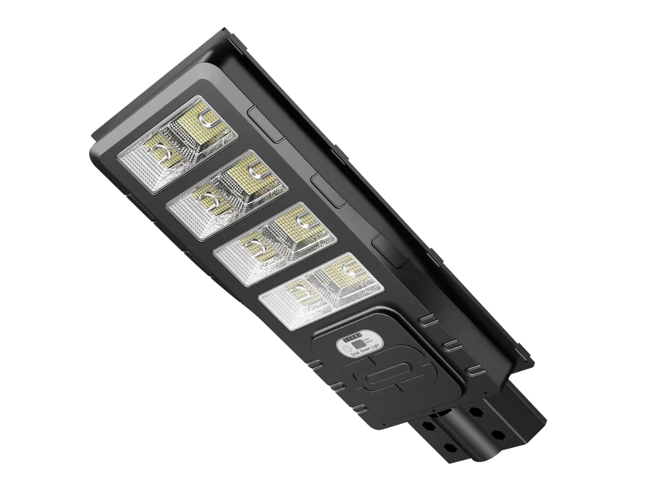 铭堡/太阳能/灯家用/庭院灯/LED/防水/投光/大功率/太阳能路灯白底实物图