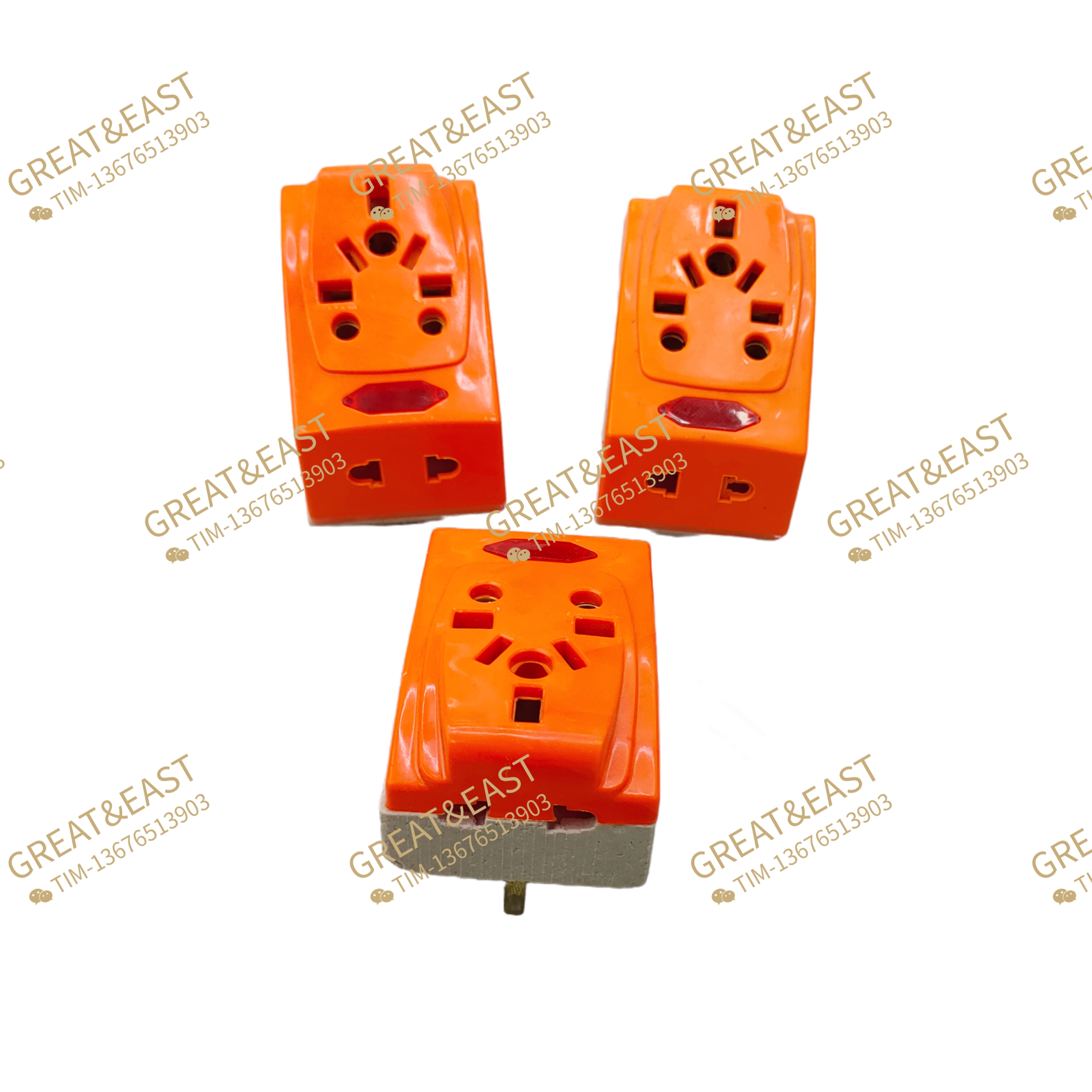 British plastic + ceramic conversion plug for electrical products Specification image