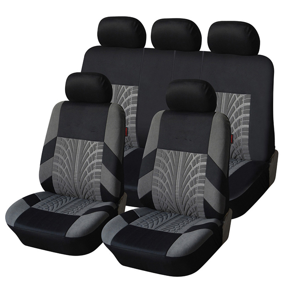 All-season universal car seat covers, cross-border export embossed seat covers 8pc QW369 Application Scenario