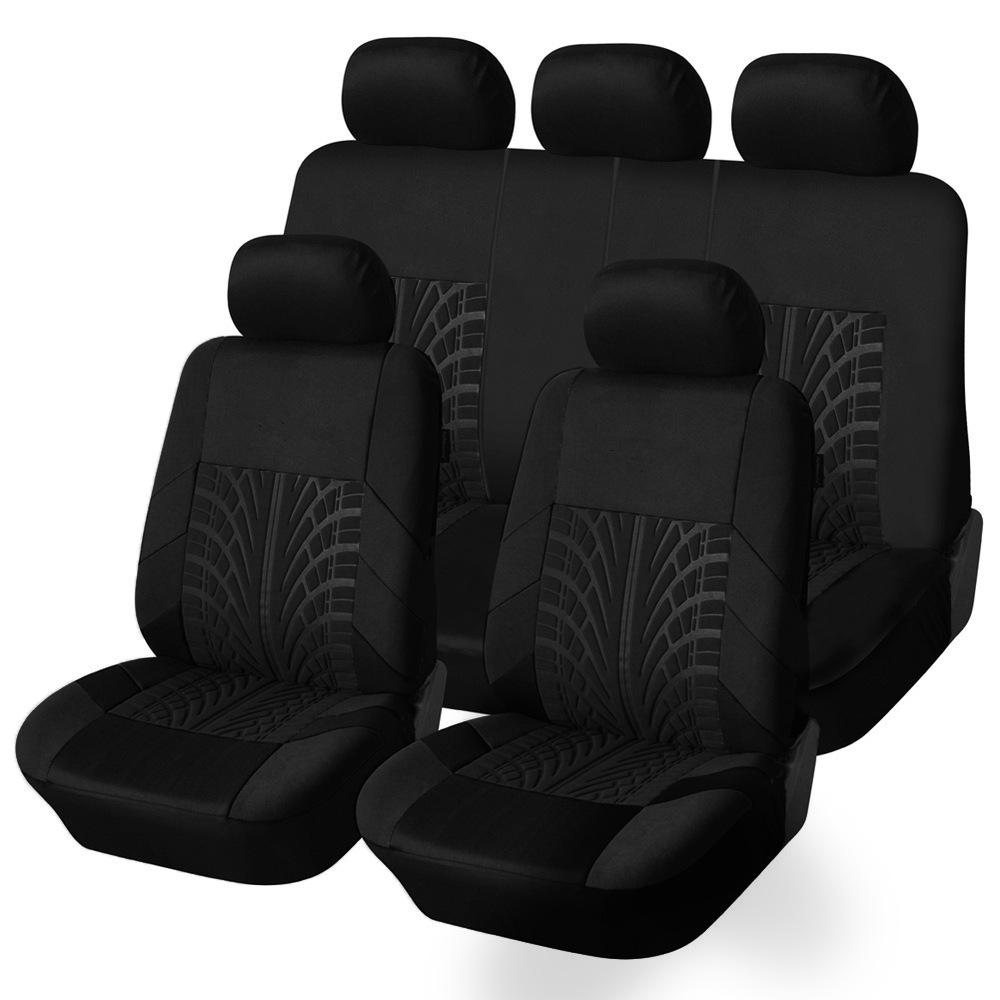 All-season universal car seat covers, cross-border export embossed seat covers 8pc QW369 Item Picture