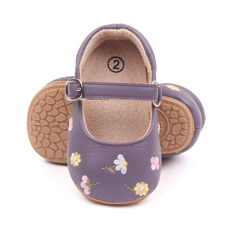Baby girl Mary Jane PU shoes TPR anti-slip 3 to 12 months spring and autumn prewalking shoes little flower shoes Application Scenario