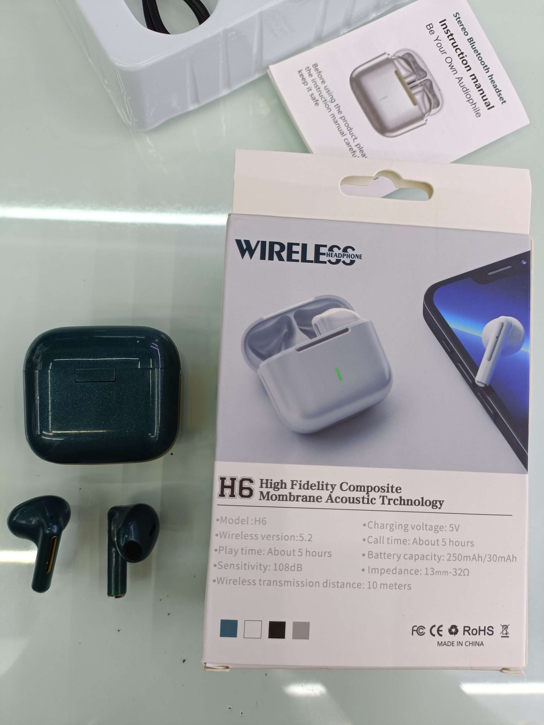 H10 Bluetooth headset H6 Bluetooth headset Item Picture