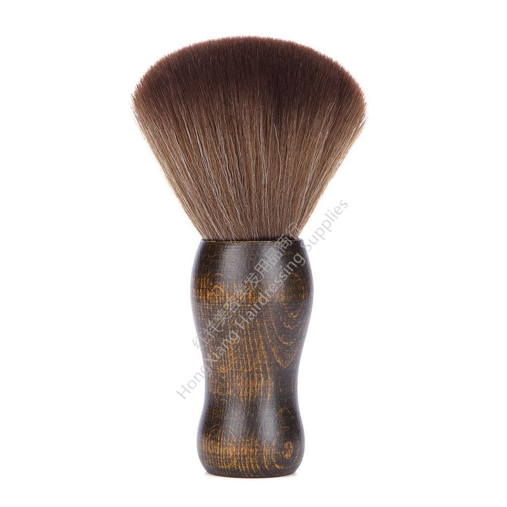 Wood hair brush Neck brush broken hair brush Soft fiber hair brush Salon hair brush broken hair cleaning tools thumbnail