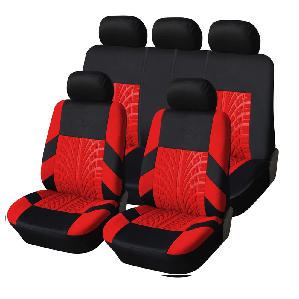 All-season universal car seat covers, cross-border export embossed seat covers 8pc QW369 details Picture