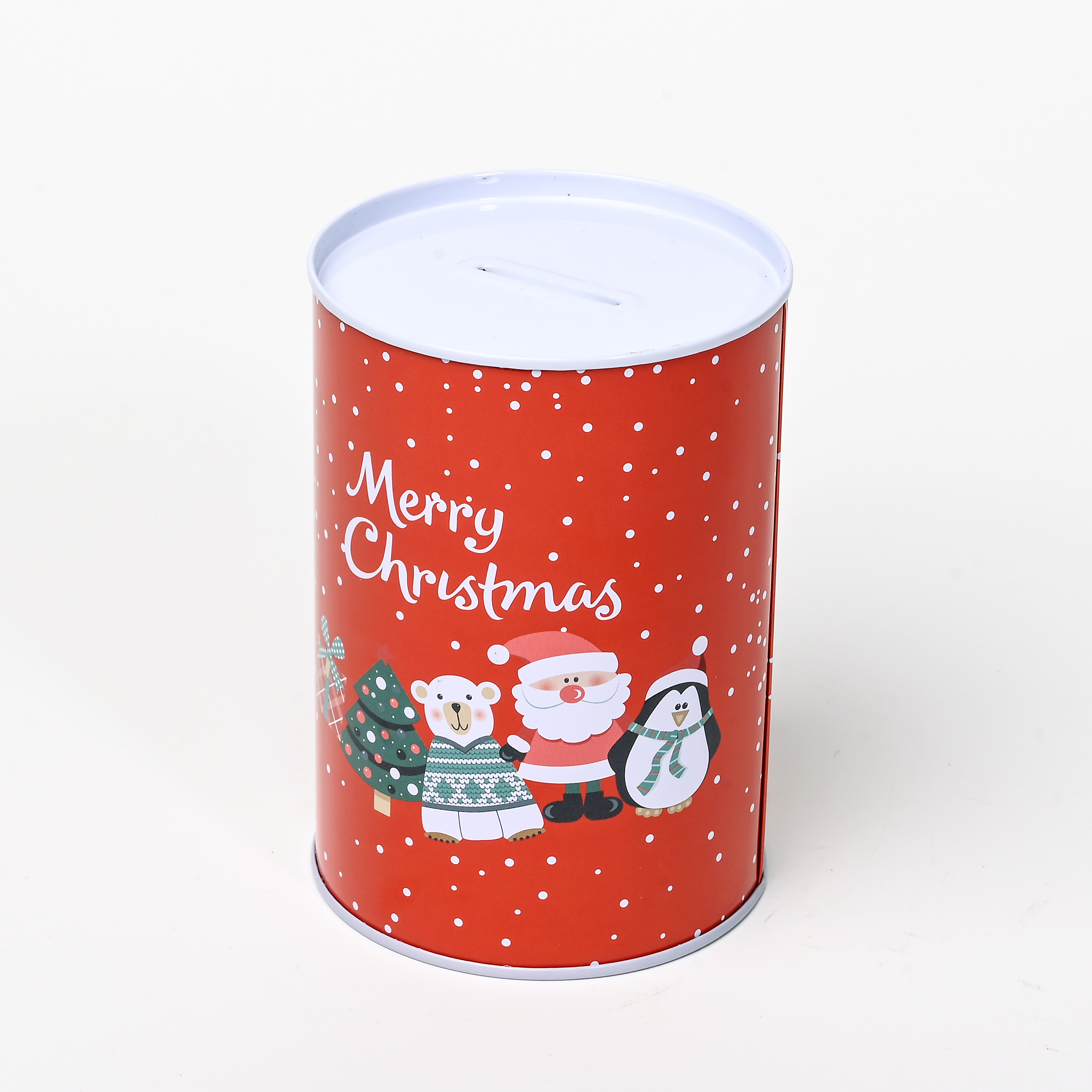 圣诞存钱罐彩绘图创意卡通圣诞老人雪人5款混装