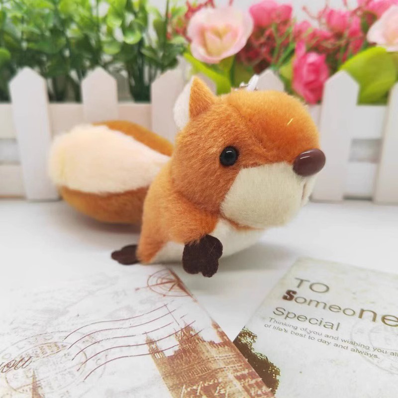 Plush pendants, little squirrels, keychains, dolls, schoolbags, hanging decorations, small gifts, figurines, claw machines, small dolls, accessories, plush pic 4
