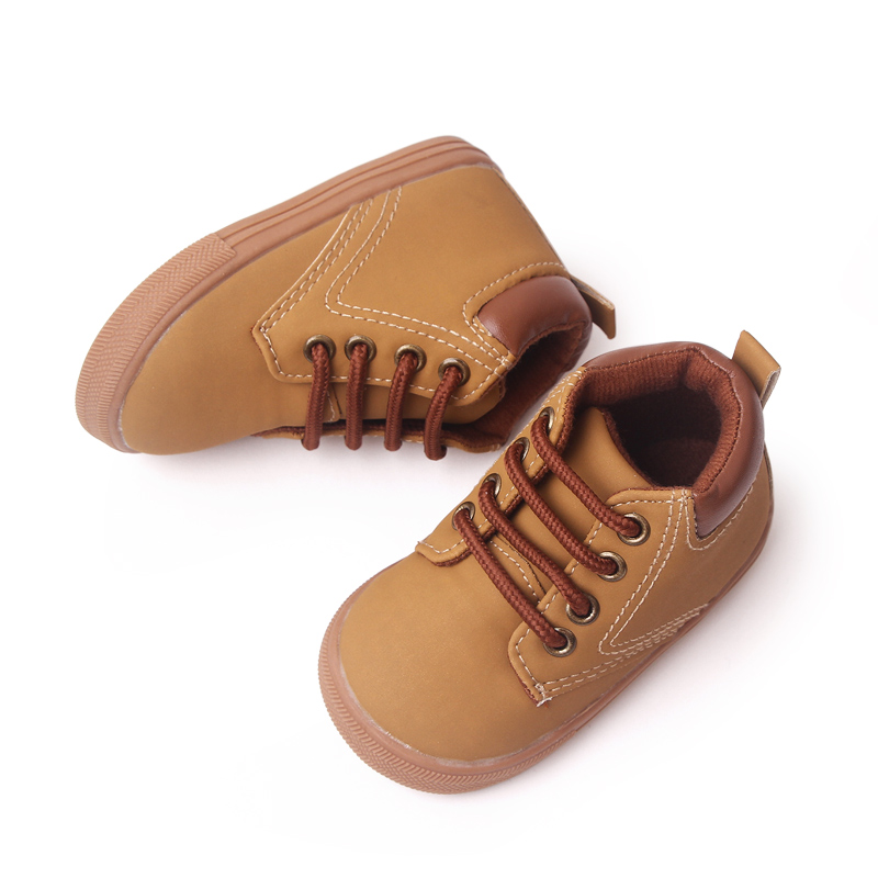 Kid Casual Shoes Rubber Sole Anti-slip Ankle-covered 1-3 Years Children Boys and Girls Outdoor Walking Shoes Fashion 2023 New Arrival Specification drawing