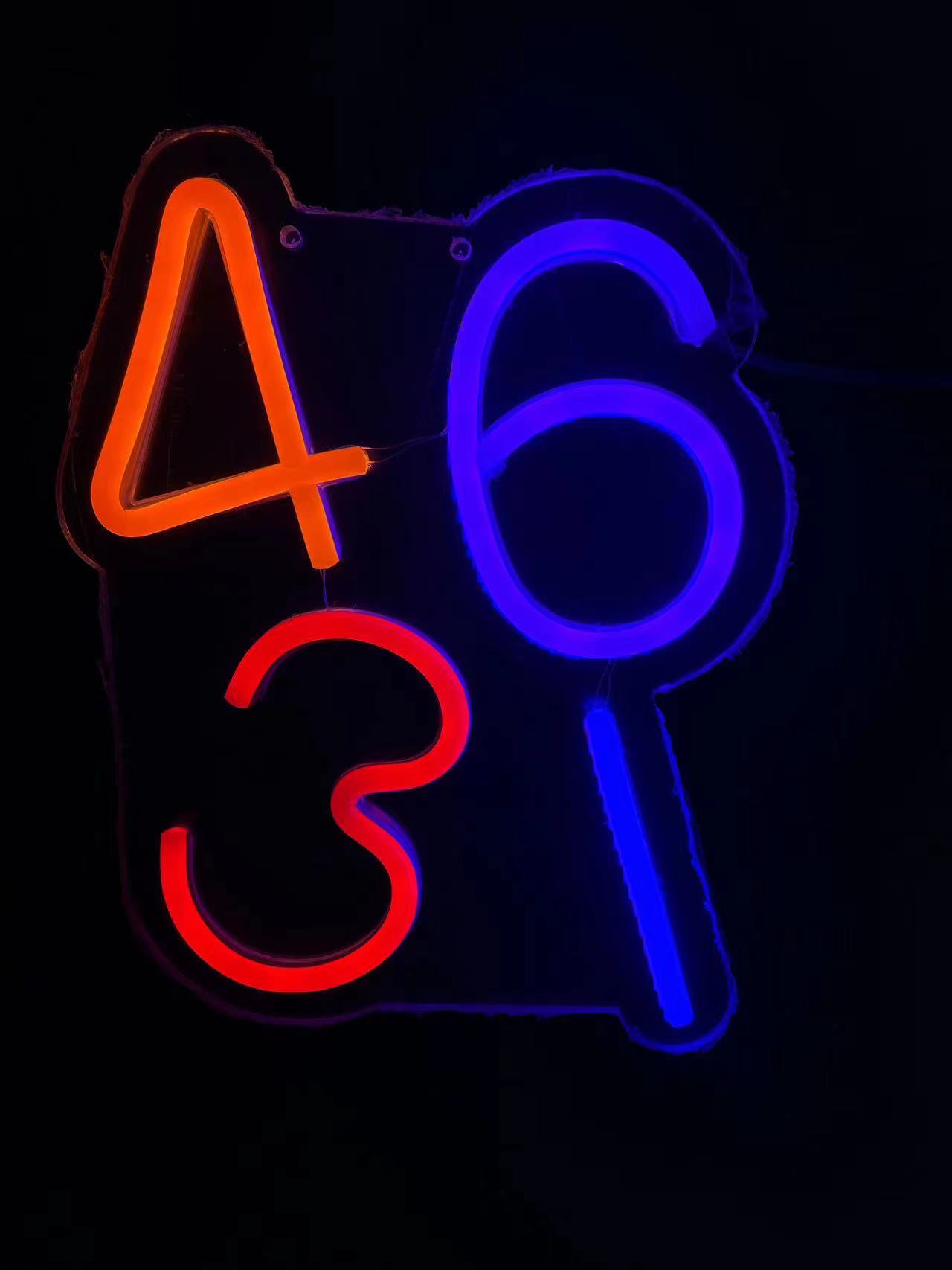 LED neon light design, English letter neon decorative lights, illuminated letter signs, acrylic lights, cross-border factory Application Scenario