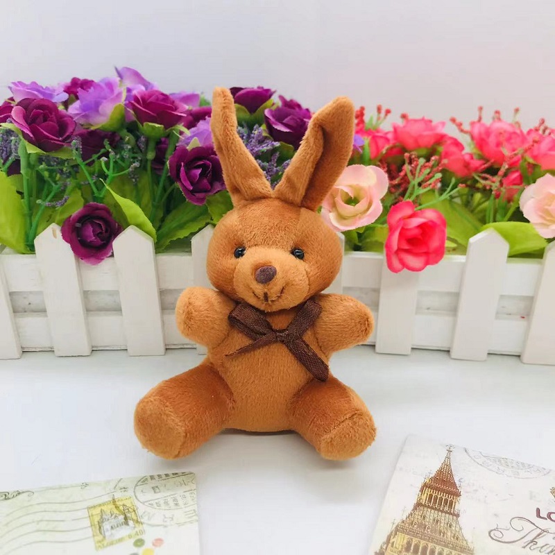 Plush toy pendants, small sitting rabbit dolls, couple boys and girls, schoolbag hanging accessories, wedding scattering gifts pic 4