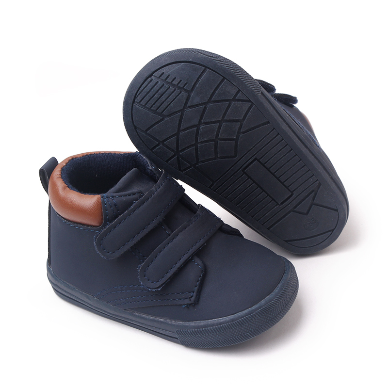 Kid Casual Shoes Rubber Sole Anti-slip Ankle-covered 1-3 Years Children Boys and Girls Outdoor Walking Shoes Fashion 2023 New Arrival full figure