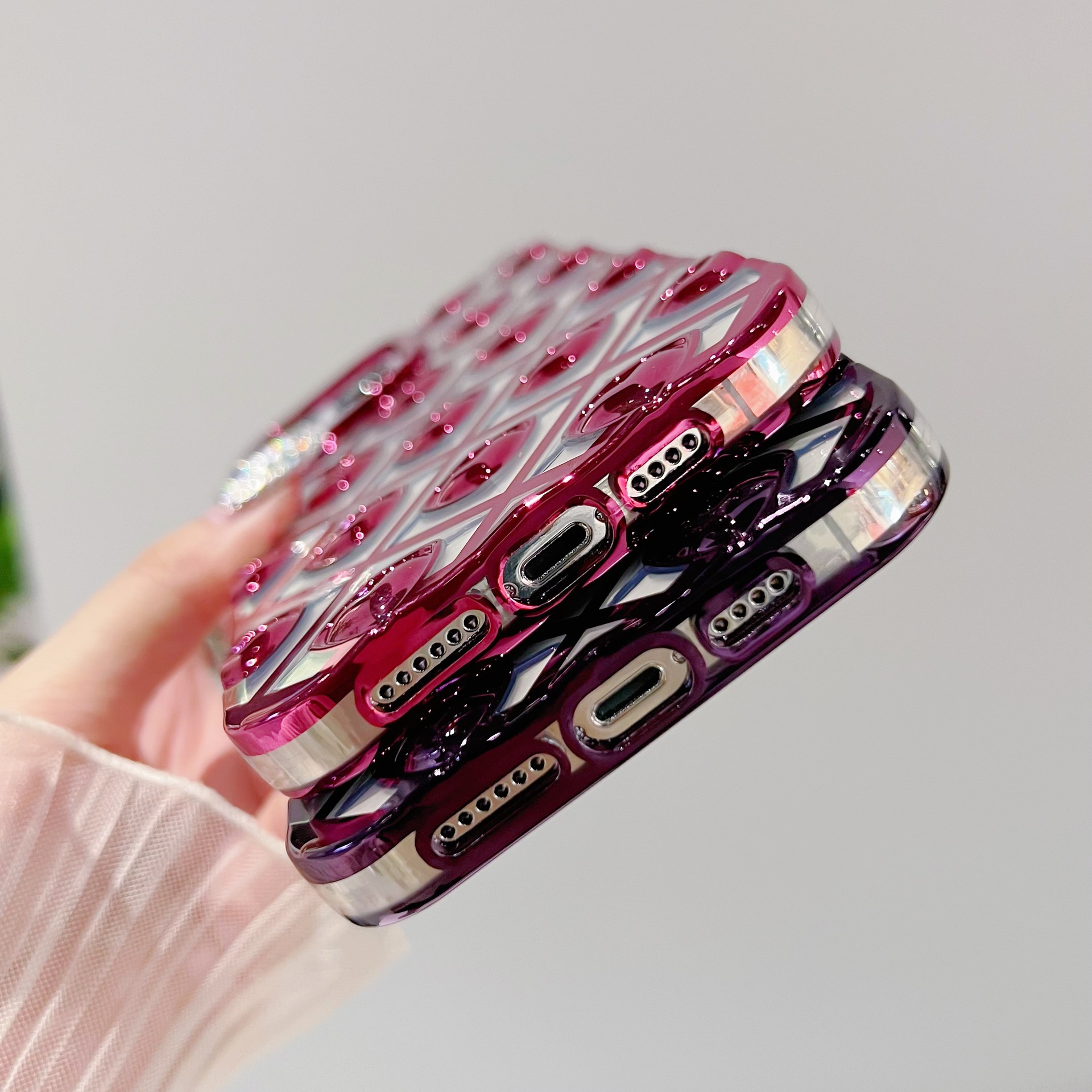 Galvanoplastia stereo linger love tpu caso de teléfono Specification image