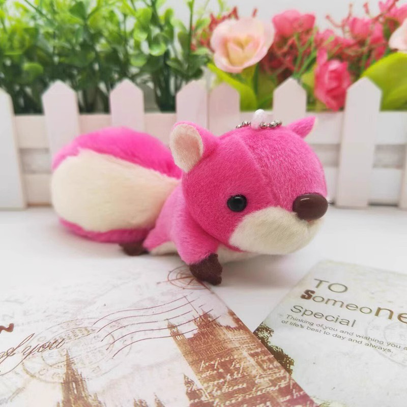 Plush pendants, little squirrels, keychains, dolls, schoolbags, hanging decorations, small gifts, figurines, claw machines, small dolls, accessories, plush pic 5