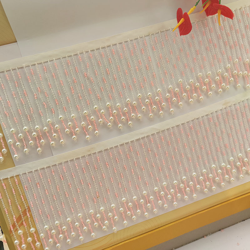 10CM wide double bubble beads, pink, black, gold and white four-color bubble beads falling randomly, 11CM conical hat, tassel lamp, skirt, curtain, Hanfu accessories pic 6