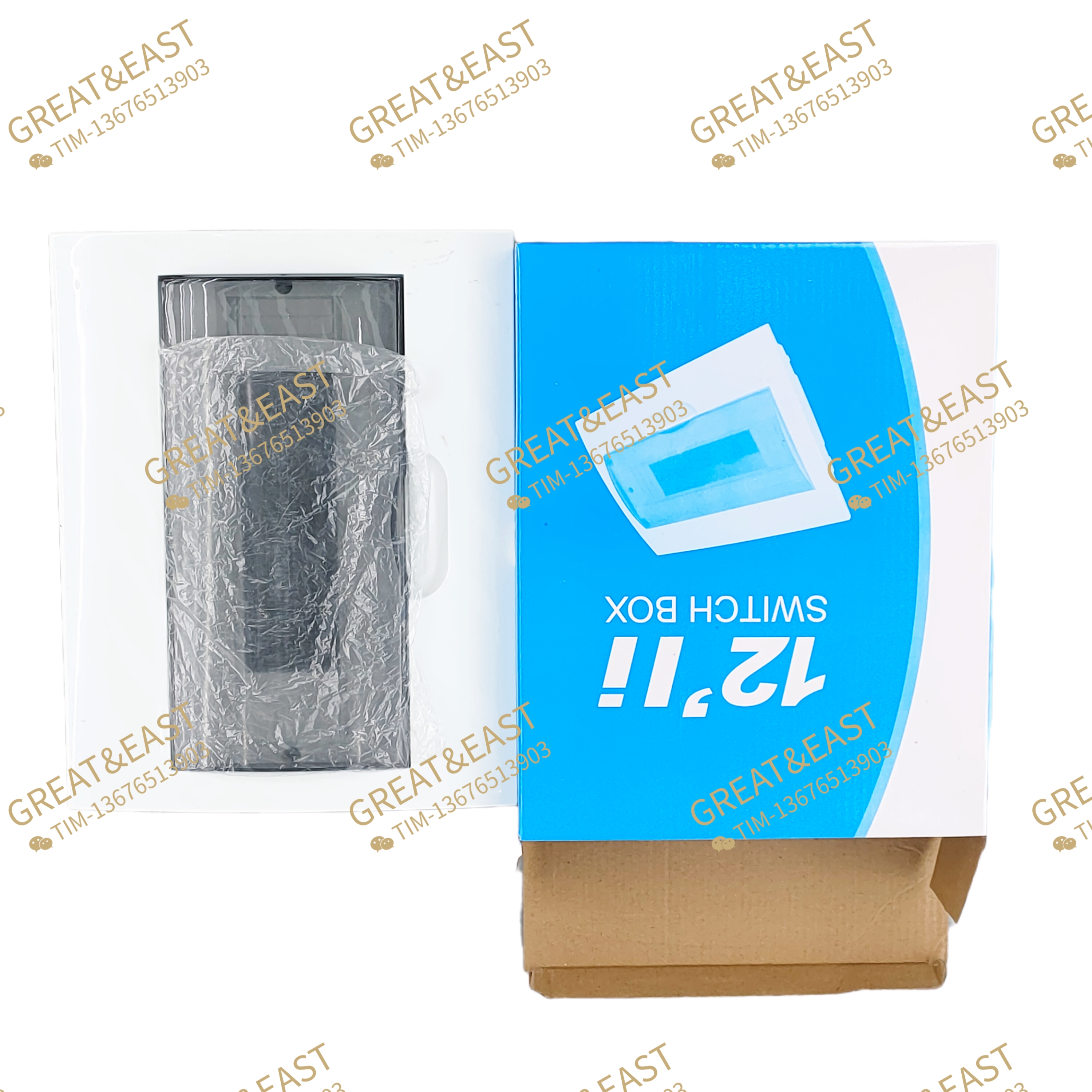 Plastic distribution box for electrical products
