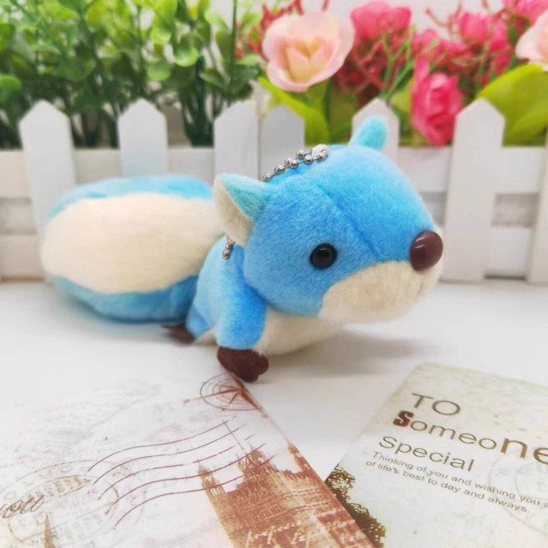 Plush pendants, little squirrels, keychains, dolls, schoolbags, hanging decorations, small gifts, figurines, claw machines, small dolls, accessories, plush details Picture