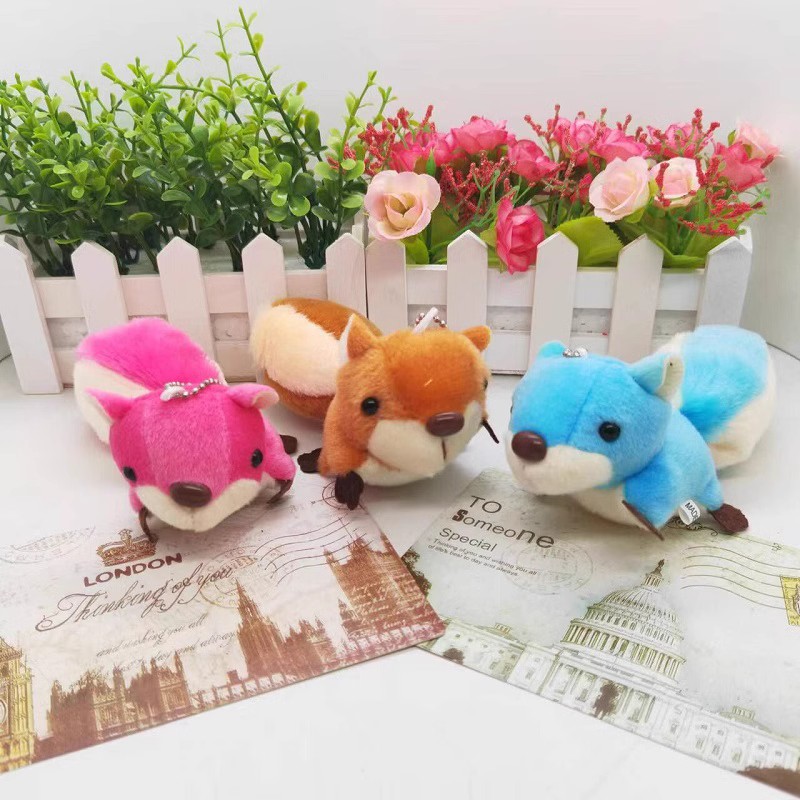Plush pendants, little squirrels, keychains, dolls, schoolbags, hanging decorations, small gifts, figurines, claw machines, small dolls, accessories, plush pic 2