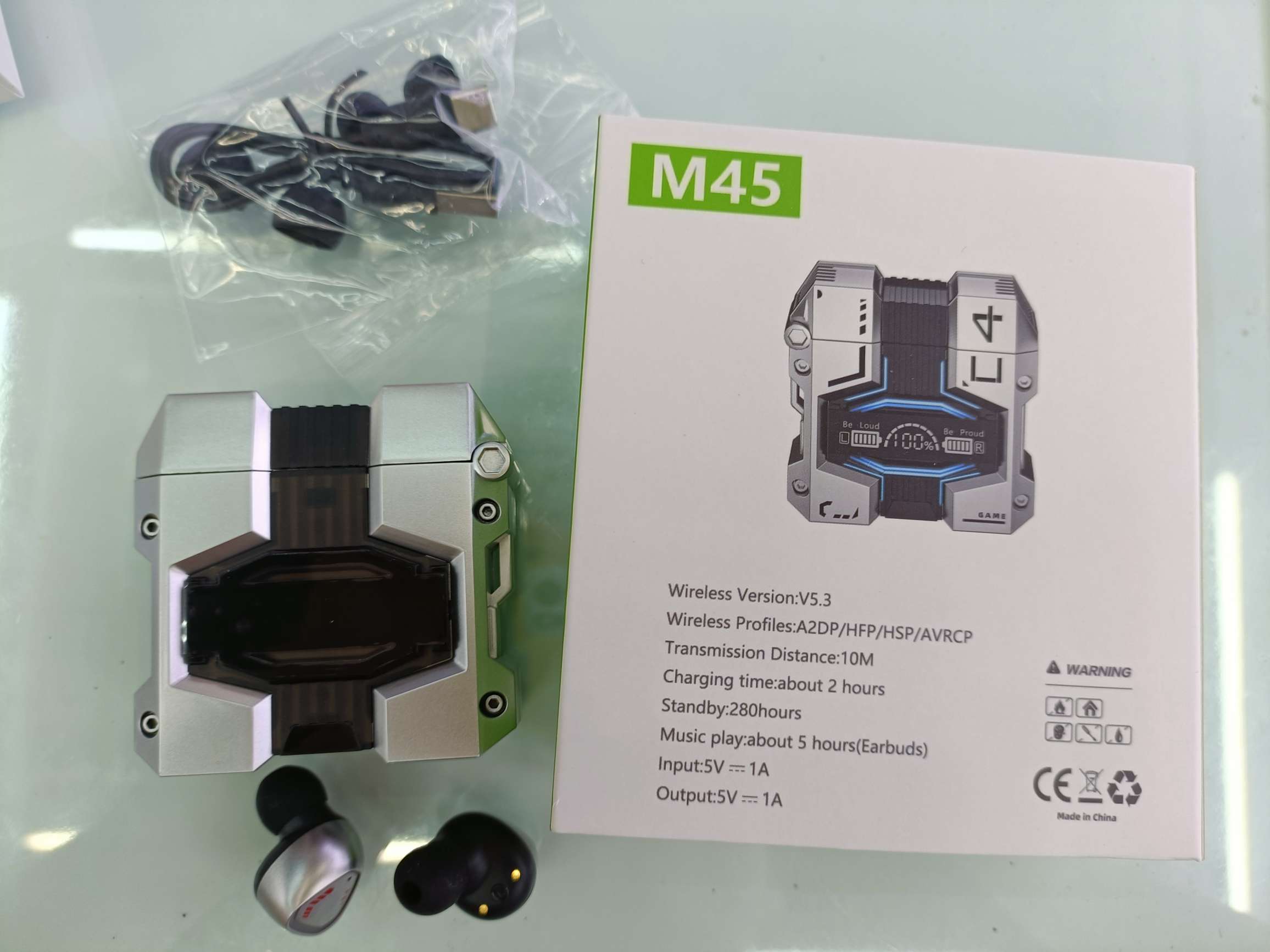 M45 Bluetooth headset Mecha gaming Headset details Picture