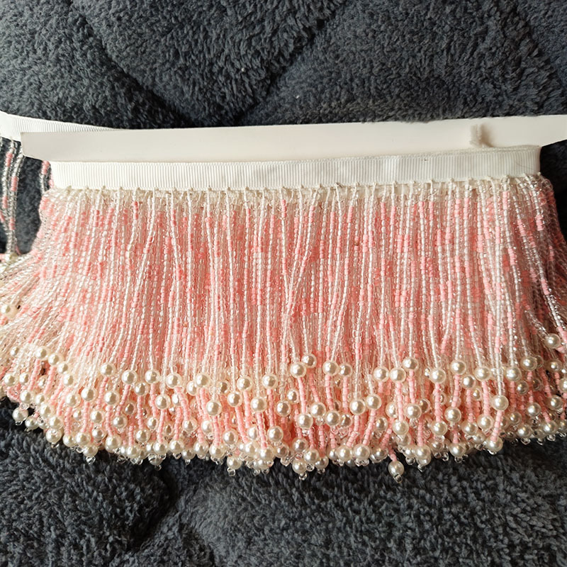 10CM wide double bubble beads, pink, black, gold and white four-color bubble beads falling randomly, 11CM conical hat, tassel lamp, skirt, curtain, Hanfu accessories Application Scenario