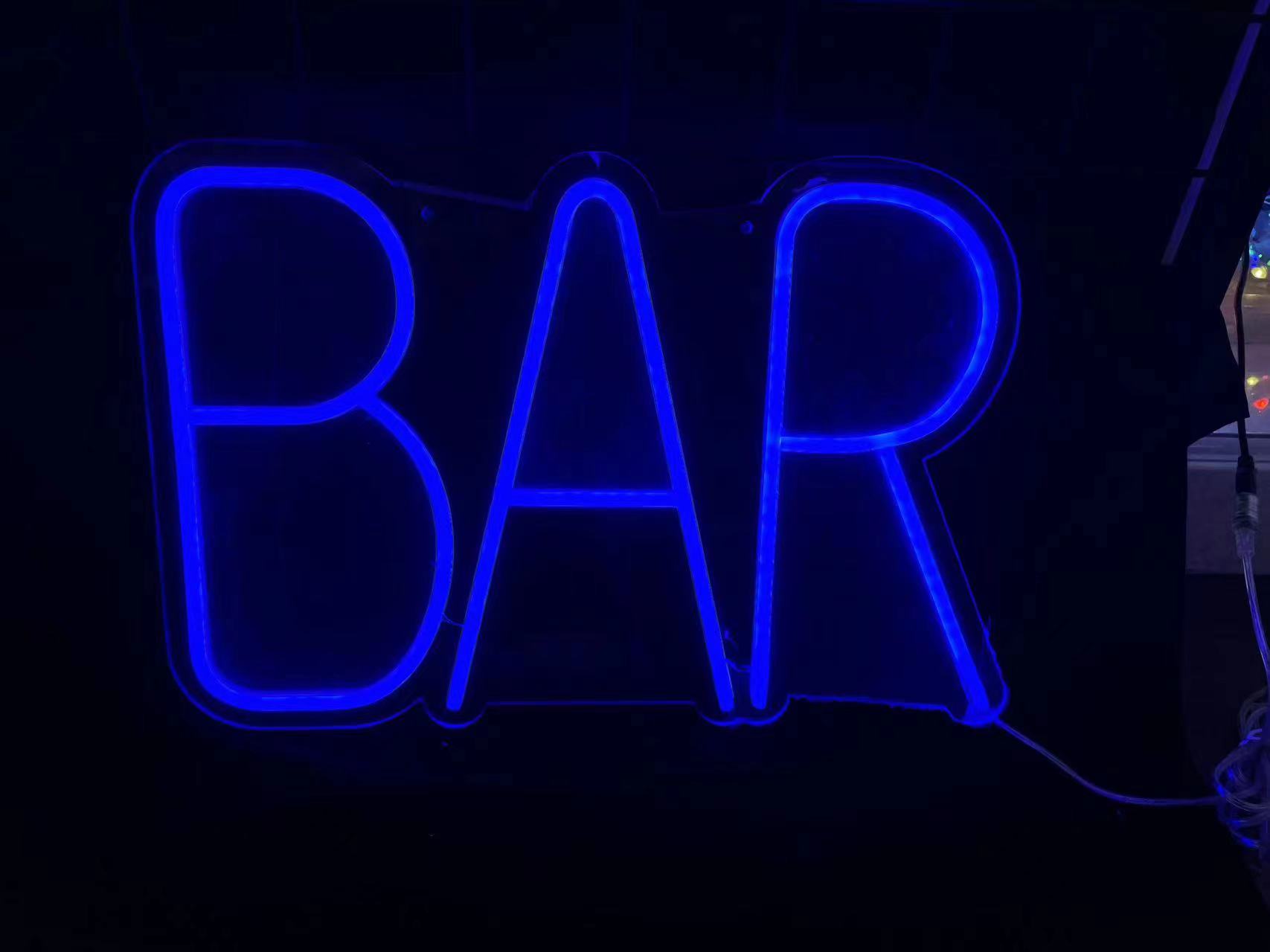 LED neon light design, English letter neon decorative lights, illuminated letter signs, acrylic lights, cross-border factory Specification image