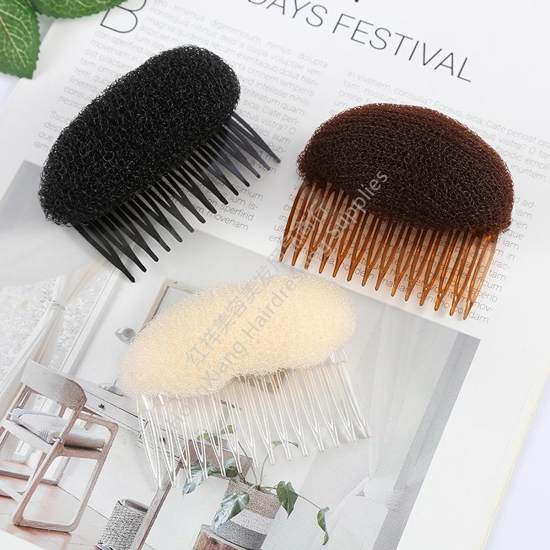 Front Hair pad Korean style girl's bangs Voluminous Updo Solid color bangs heightening pad Post pad hair thumbnail