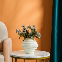 北欧风塑料花瓶 客厅摆件干湿花插花餐桌现代轻奢风家居花盆容器