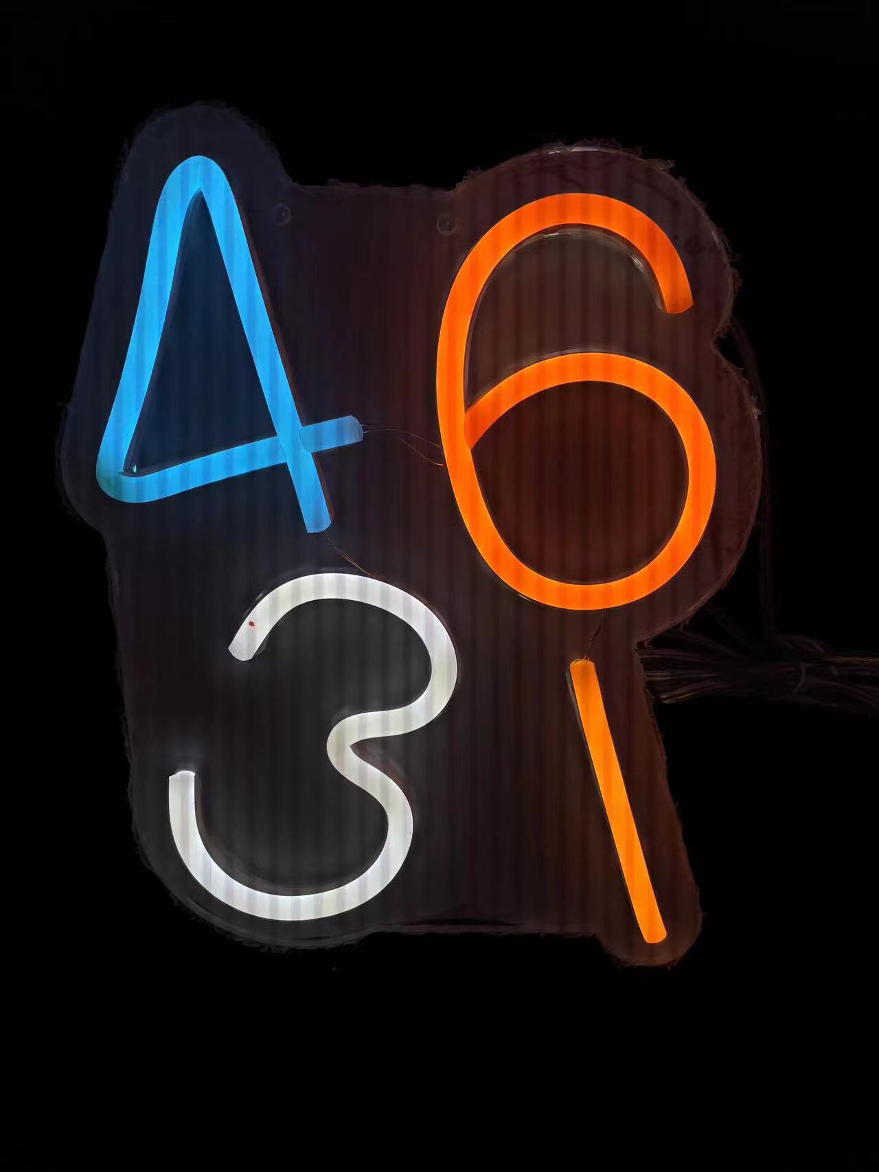 LED neon light design, English letter neon decorative lights, illuminated letter signs, acrylic lights, cross-border factory Item Picture