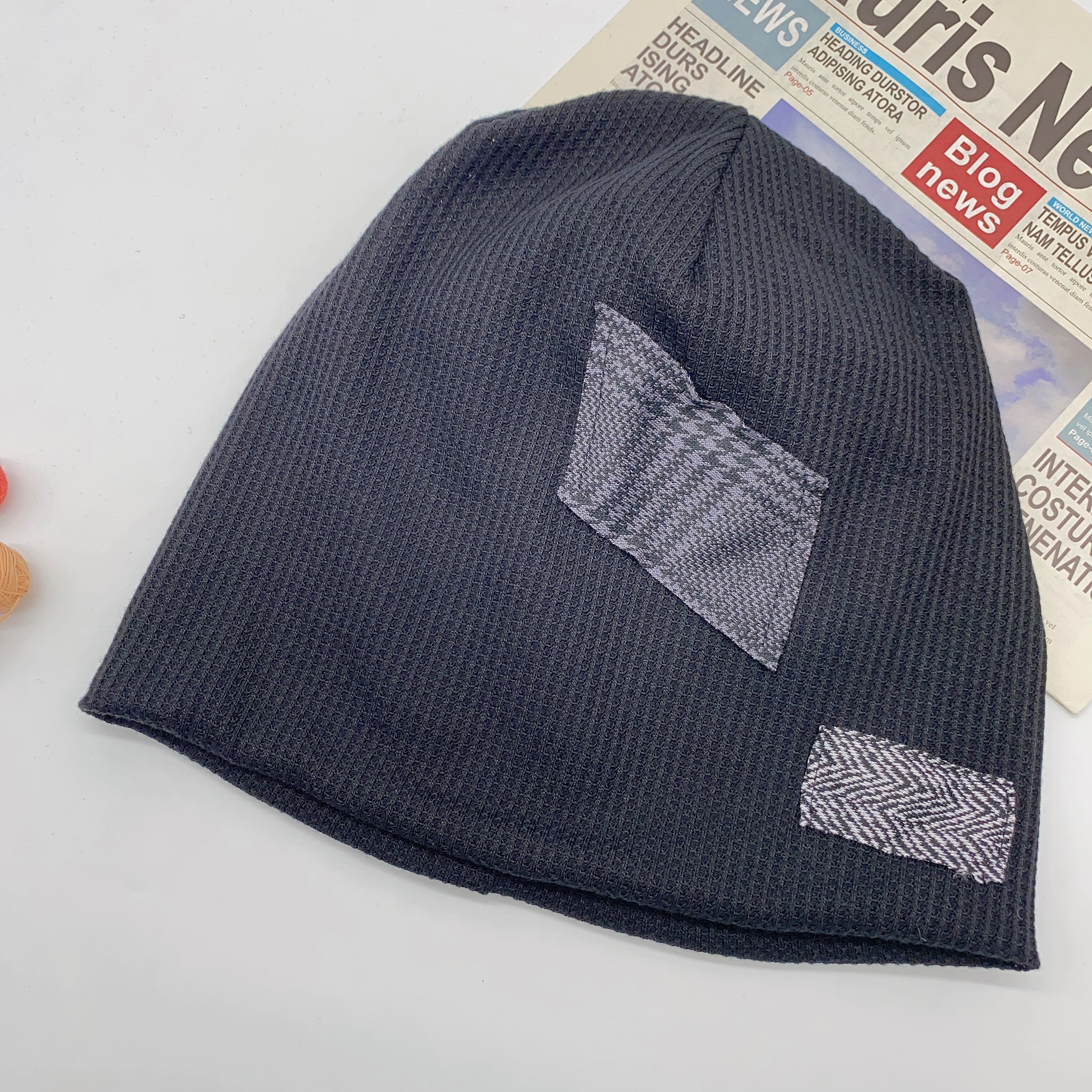 Japanese-style retro patch beggar hat, autumn and winter headscarf hat, women's street pile hat, postpartum hat, versatile headscarf hat, hip-hop cold hat Specification image