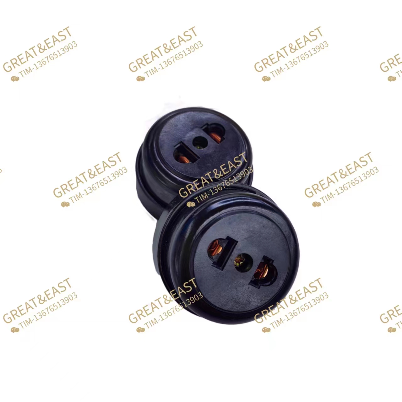 Exposed sockets, hanging wires and plugs for electrical products