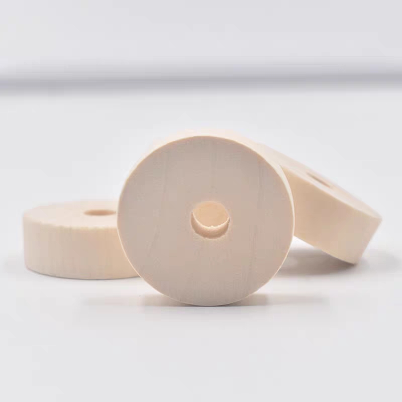 Jiehao's best-selling jewelry accessories include natural wood-colored round wood chips, abacus beads, and wooden toy accessories detail image 8