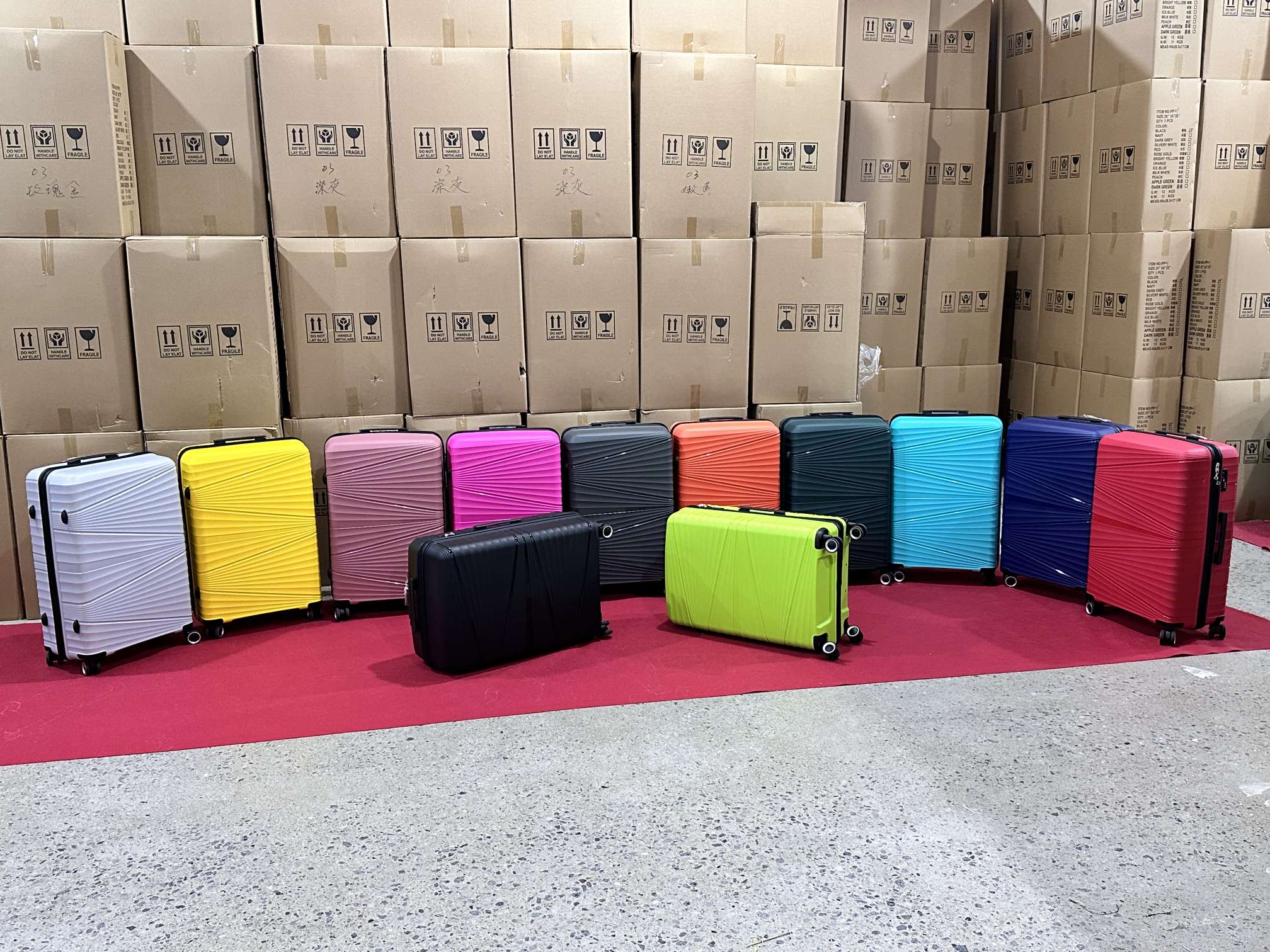 PP材质拉杆箱 3pcs 20.24.28